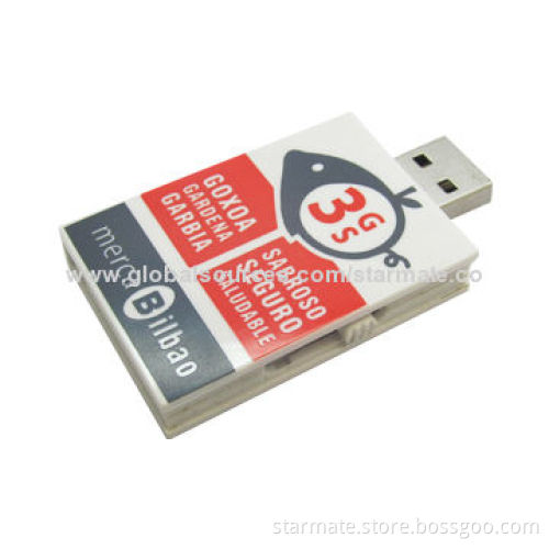 Book-shaped USB Flash Drive, Made of High-impact Plastic